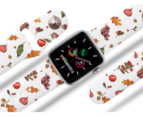 Apple watch řemínek Podzimní nadílka - Bílá - 38/40/41mm