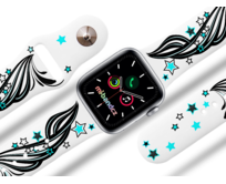 Apple watch řemínek Hvězdná vlna - Bílá - 42/44/45mm