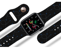 Apple watch řemínek Letem světem - 38/40/41mm, barva pásku černá