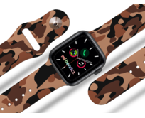 Apple watch řemínek Maskáč hnědý - 38/40/41mm, barva pásku černá