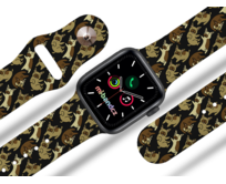 Apple watch řemínek Buldoci - Černá - 42/44/45mm