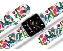 Apple watch řemínek Džungle - 42/44/45mm, barva pásku bílá