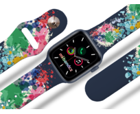 Apple watch řemínek Jelen v abstrakci - Modrá - 38/40/41mm