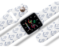 Apple watch řemínek Kotvičky - Bílá - 38/40/41mm
