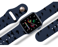 Apple watch řemínek Ptáci - Modrá - 42/44/45mm