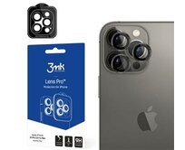 Tvrzené sklo Lens Pro ochrana kamery pro Apple iPhone 14 Pro / iPhone 14 Pro Max, Graphite Gray