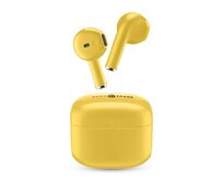 TWS bezdrátová pecková sluchátka Music Sound SWAG, žlutá