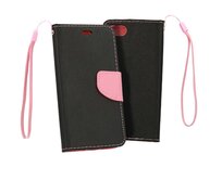 Knížkové pouzdro Fancy pro Iphone 14 Plus , barva černá-pink