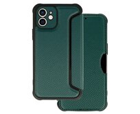 Razor Carbon Book Case for Iphone 12 , barva zelená