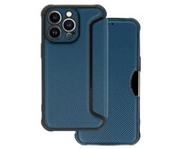 Razor Carbon Book Case for Iphone 13 Pro , barva modrá