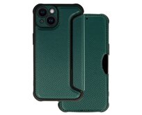 Razor Carbon Book Case for Iphone 14 , barva zelená