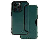 Razor Carbon Book Case for Iphone 14 Pro , barva zelená