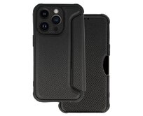 Razor Carbon Book Case for Iphone 14 Pro Max , barva černá