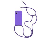 STRAP Silicone Case for Iphone 11 Pro , barva fialová