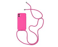 STRAP Silicone Case for Iphone 11 Pro , barva růžová