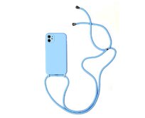 STRAP Silicone Case for Iphone 11 Pro Light , barva modrá