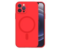 Kryt MagSafe Silicone pro Iphone 14 , barva červená