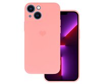 Kryt Vennus Heart Silicone pro Iphone 14 design 1 pink