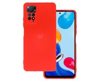Kryt Vennus Heart Silicone pro Xiaomi Redmi Note 11 Pro/Note 11 Pro 5G design 1 , barva červená