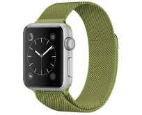Milánský tah magnetický pro Apple Watch 42/44/45/49mm - Zelená - -