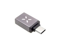Redukce z hliníku  Link USB-A na USB-C, šedá