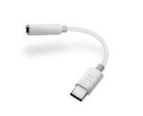 Redukce  LINK pro připojení sluchátek z USB-C na 3,5mm jack s DAC chipem, bílá