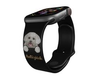 Apple watch řemínek Maltézský psík - 38/40/41mm, barva pásku bílá