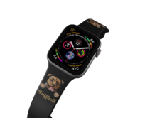 Apple watch řemínek Staffbull - 42/44/45/49mm, barva pásku černá