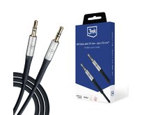 audio kabel - AUX Cable Jack 3,5 mm - Jack 3,5 mm, délka 1 m, černá