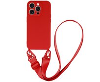 Kryt Strap Silicone pro Apple iPhone 14 , design 2 , barva červená