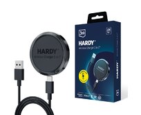 bezdrátová nabíječka - Hardy Wireless Charger 2in1 s funkcí stojánku, 15w, černá