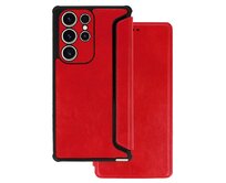 Knížkové pouzdro RAZOR Leather pro Samsung Galaxy S23 , barva červená