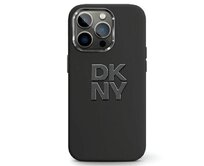 Originální kryt DKNY Liquid Silicone Metal Logo DKHCP15MSMCBSK for Apple iPhone 14 Plus/15 Plus , barva černá