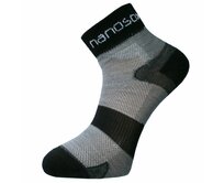 nanosox SPORT CYKLON ponožky .35-36 .černo-šedá černá, 35-36, NSXAG - 45% merino vlna, 15% polyamid Ag+, 30% polypropylen, 10…
