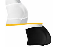 SILUET boxerky hot pants - dámské .L .bílá bílá, L, SILUET - 165g/m2 - 92% polyester Ag+, 8% elastan
