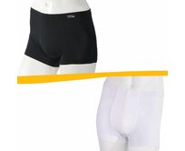 SILUET boxerky - pánské .S .bílá bílá, S, SILUET - 165g/m2 - 92% polyester Ag+, 8% elastan