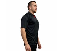 GOLF polokošile s krátkým rukávem - pánská .S .černá černá, S, GOLF - 150g/m2 - 100% polypropylen Ag+