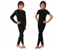 PRO triko s krátkým rukávem - dětské .120 .černá černá, 120, PRO - 150g/m2 - 100% polypropylen Ag+