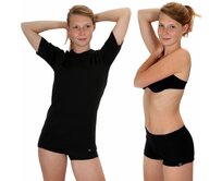 COOL boxerky šortky - dámské .XL .černá černá, XL, COOL - 100g/m2 - 100% polypropylen Ag+