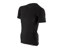 COOL triko V výstřih s krátkým rukávem - pánské .XS .černá černá, XS, COOL - 100g/m2 - 100% polypropylen Ag+