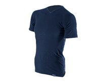COOL triko V výstřih s krátkým rukávem - pánské .S .černá černá, S, COOL - 100g/m2 - 100% polypropylen Ag+
