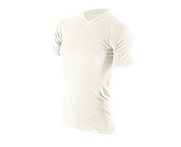 COOL triko V výstřih s krátkým rukávem - pánské .XL .bílá bílá, XL, COOL - 100g/m2 - 100% polypropylen Ag+