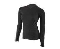 COOL triko V výstřih s dlouhým rukávem - dámské .XL .černá černá, XL, COOL - 100g/m2 - 100% polypropylen Ag+