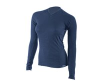 COOL triko V výstřih s dlouhým rukávem - dámské .3XL .tmavě modrá tmavě modrá, 3XL, COOL - 100g/m2 - 100% polypropylen Ag+