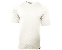 GOLF NANO triko krátký rukáv V .pánské .XL .bílá bílá, XL, GOLF - 150g/m2 -  100% polypropylen Ag+