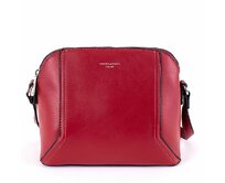 Malá pevná tmavěčervená crossbody kabelka David Jones CM5941 červená, syntetická kůže