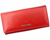 Červená kožená peněženka Gregorio N100 červená, kůže