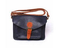 Malá/střední tmavěmodrá crossbody kabelka FLORA&CO H6788 modrá, syntetická kůže