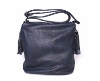 Středně velká tmavěmodrá crossbody kabelka FLORA&CO H7150 modrá, syntetická kůže