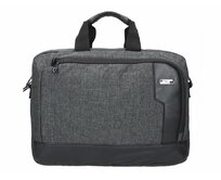 Černá pánská taška na rameno Pierre Cardin na notebook až 14" černá, syntetická kůže